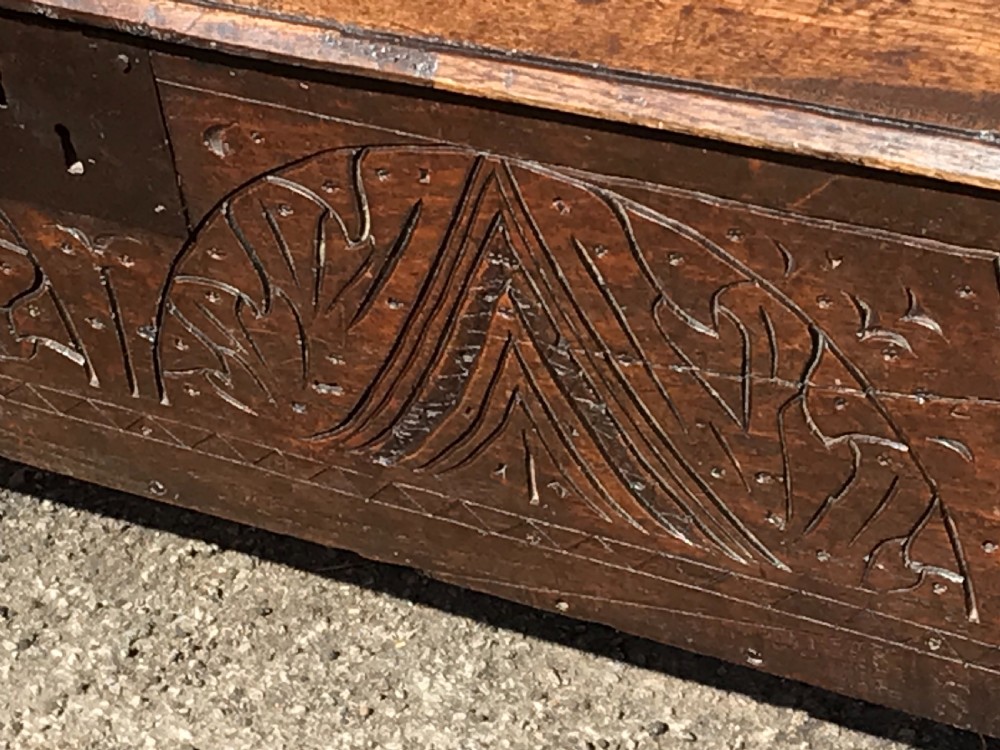 Oak 18th century coffer View II