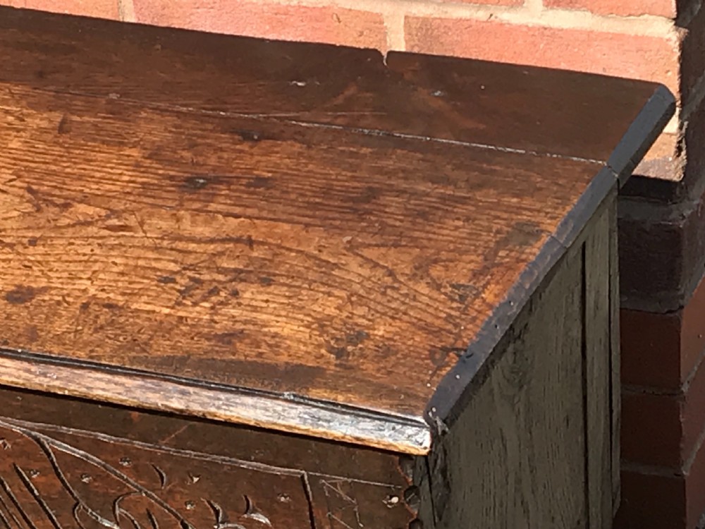 Oak 18th century coffer View X