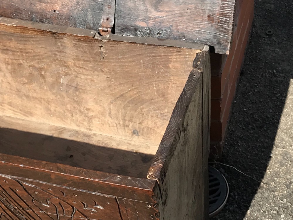 Oak 18th century coffer View XVI