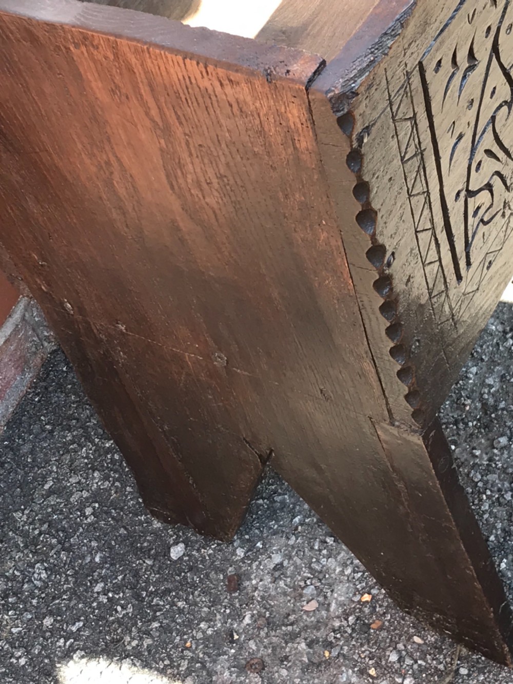 Oak 18th century coffer View XXIII
