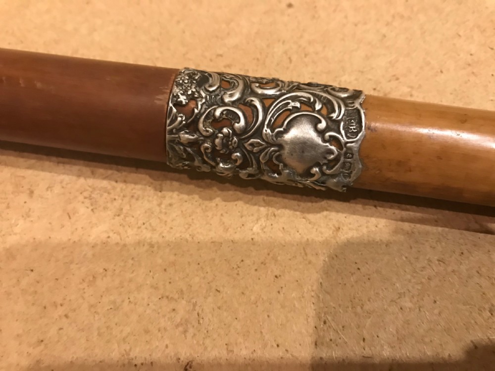 Gentleman’s walking stick sword stick with silver mount  View VII