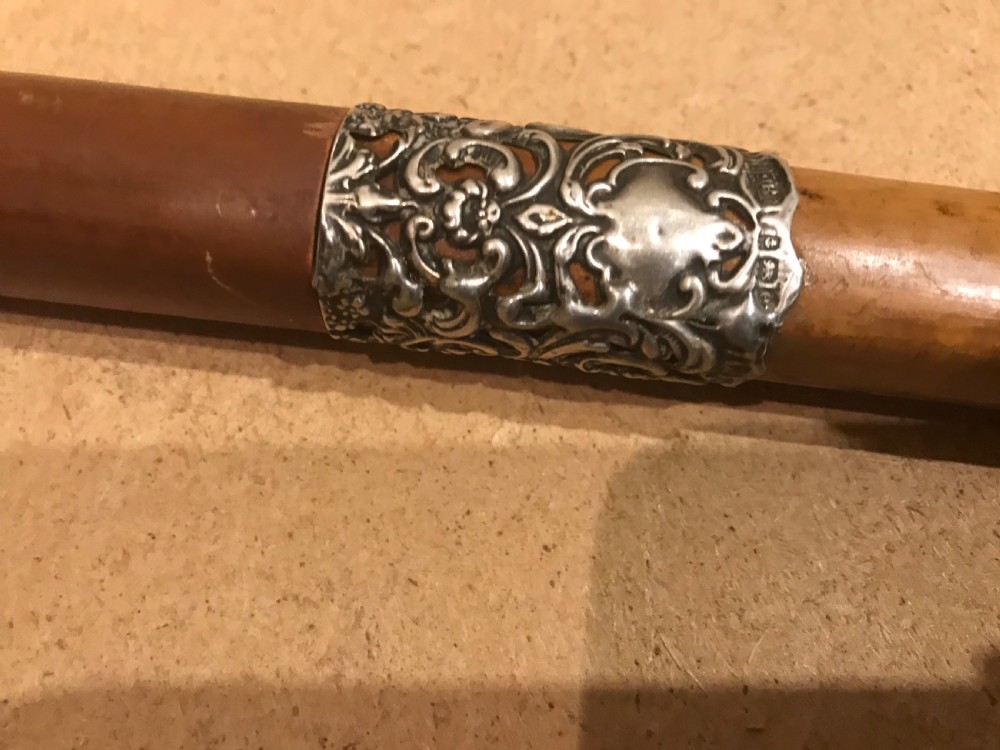 Gentleman’s walking stick sword stick with silver mount  View VIII