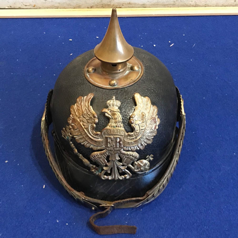 German 1ww picklehaube officers helmet