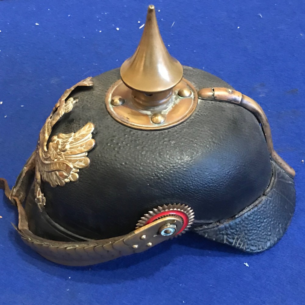 German 1ww picklehaube officers helmet View II