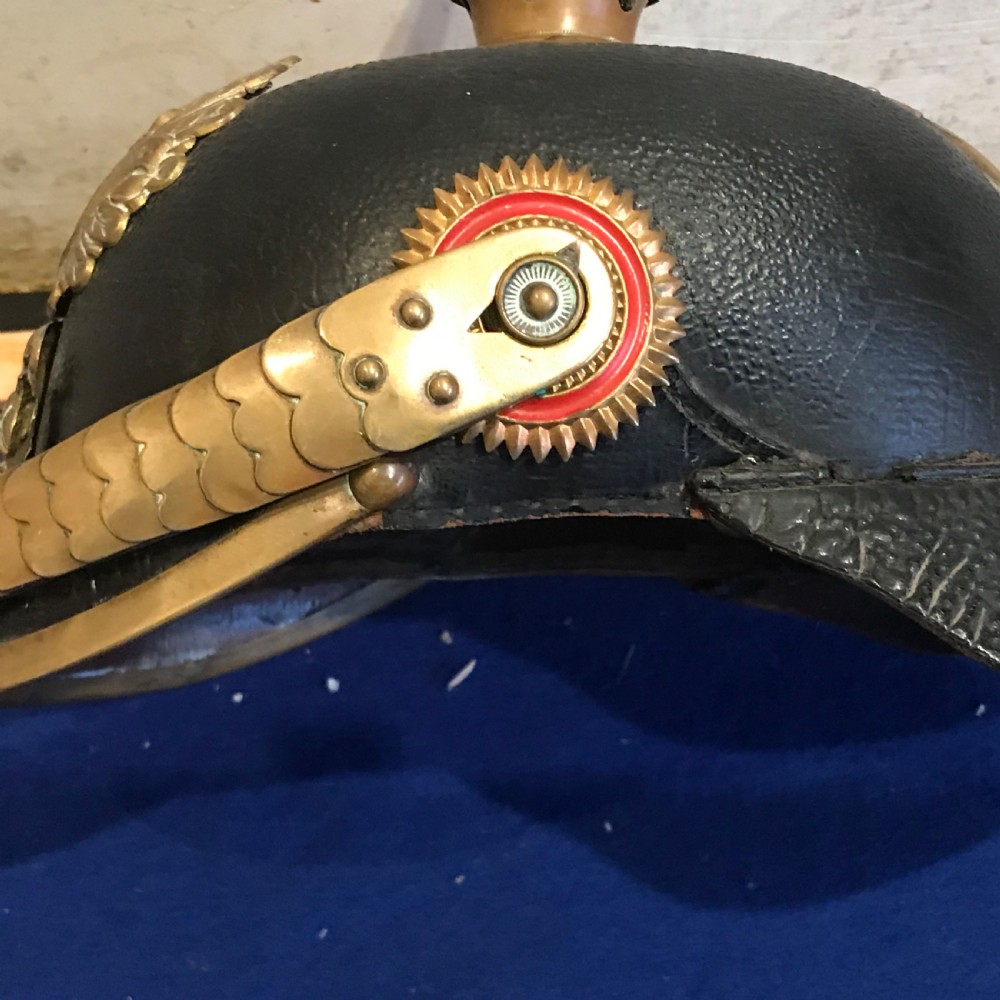 German 1ww picklehaube officers helmet View III