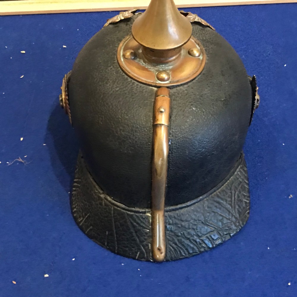 German 1ww picklehaube officers helmet View IV