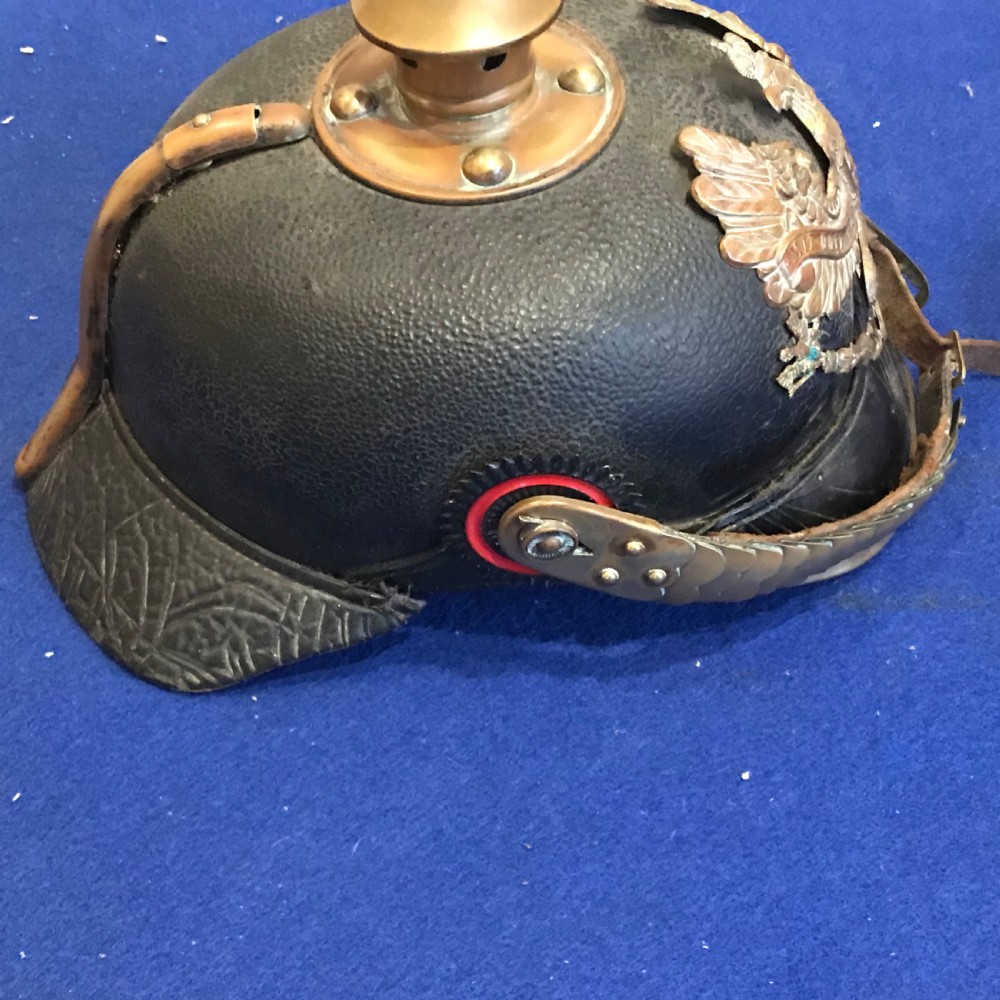 German 1ww picklehaube officers helmet View V