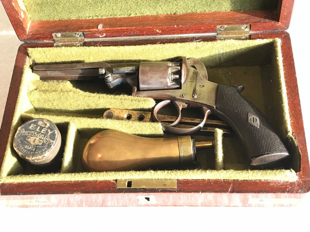 Pistol percussion mid 19th century comes boxed View IV