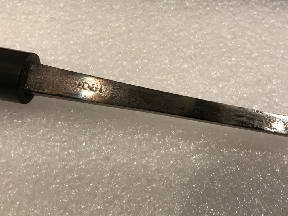 Gentleman’s walking stick sword stick ebony & Silver top hallmarked for Birmingham 1918 View XIV