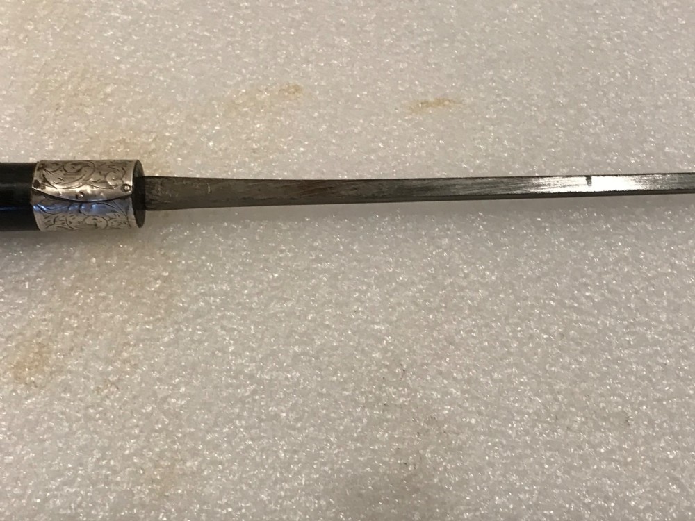 Gentleman’s ebony walking stick sword stick  View XX