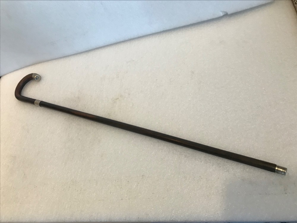 Gentleman’s walking stick sword stick with silver mounts  View VI