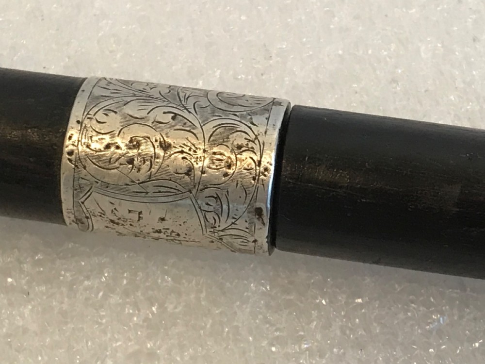 Gentleman’s walking stick sword stick with silver mounts  View VIII