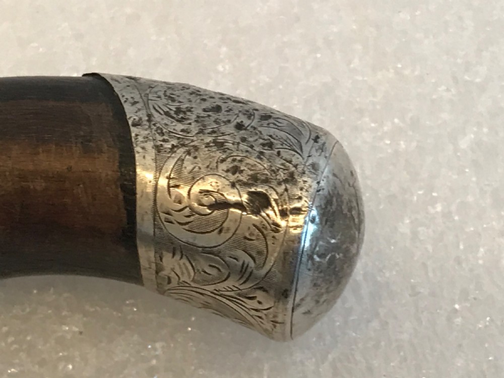 Gentleman’s walking stick sword stick with silver mounts  View IX
