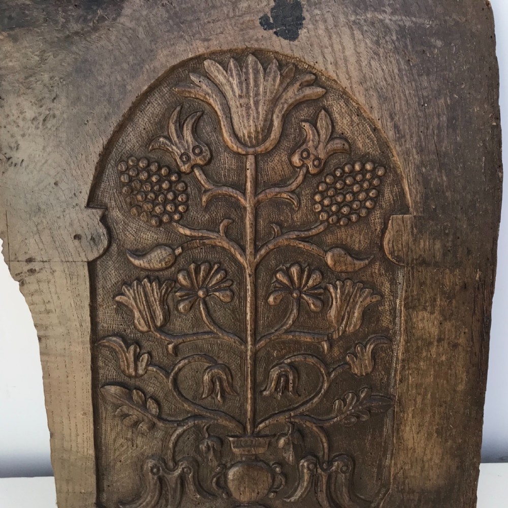 1640’s oak carved panel View IV