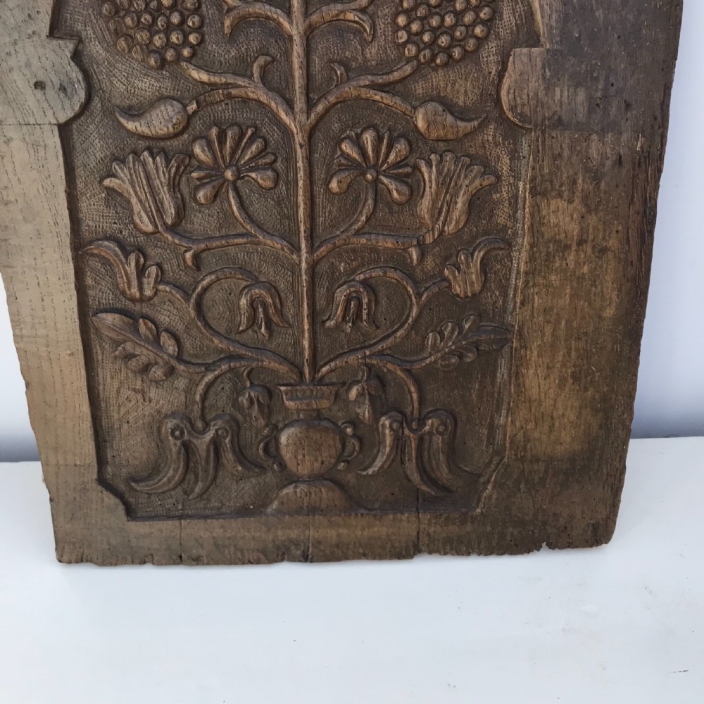 1640’s oak carved panel View V