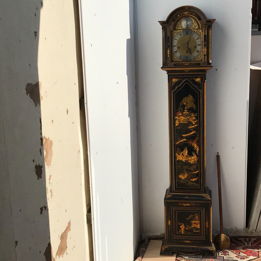 Grandmothers clock, chinoiserie paintings stunning work View II
