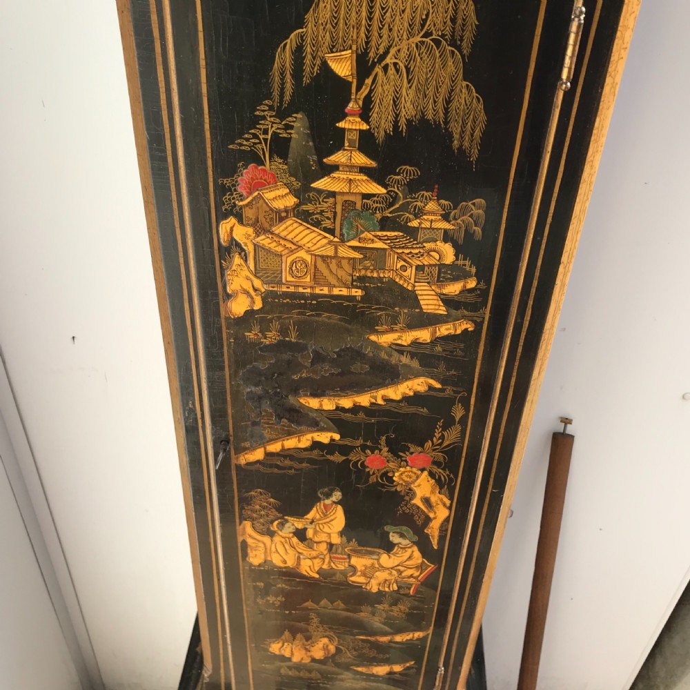 Grandmothers clock, chinoiserie paintings stunning work View XXII