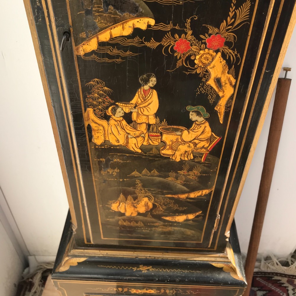 Grandmothers clock, chinoiserie paintings stunning work View XXIII