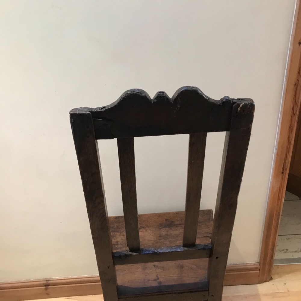 1680’s oak pegged chair View XI