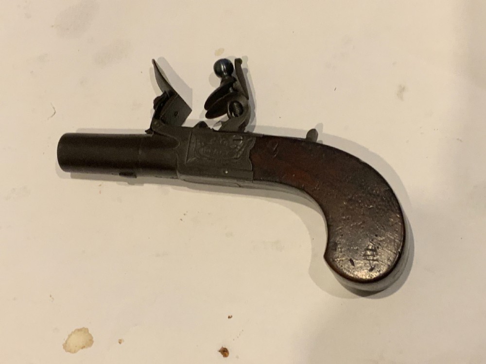 Flintlock pistol by Nock of London 