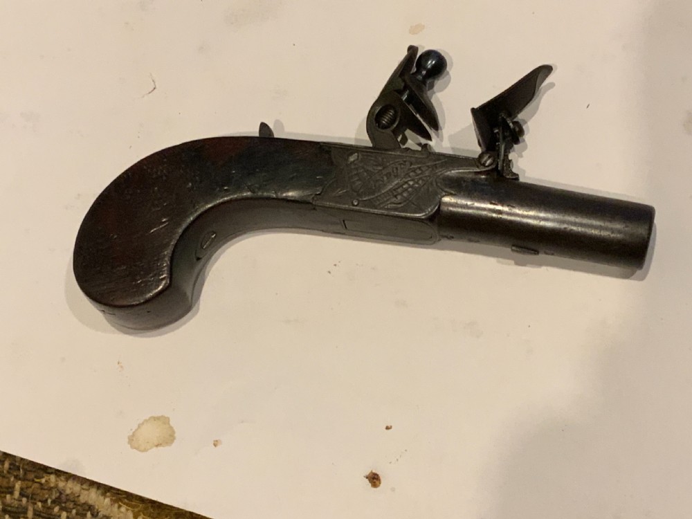 Flintlock pistol by Nock of London  View V
