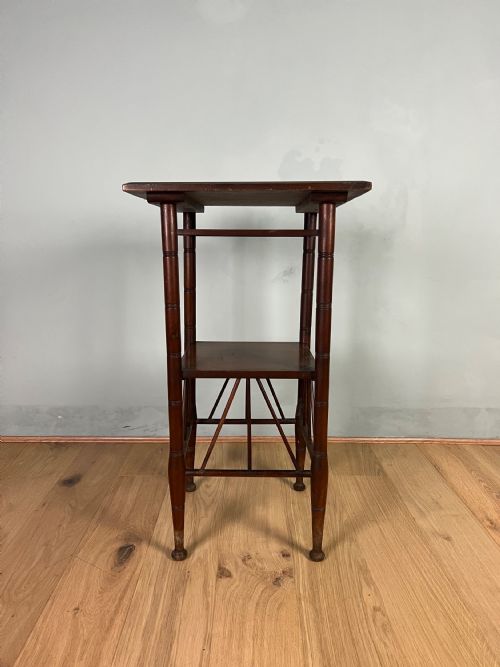 godwin aesthetic side table in walnut circa 1880 - CATEGORY: ANTIQUE TABLES - DATED 19TH CENTURY