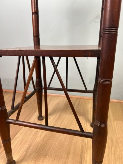 GODWIN AESTHETIC SIDE TABLE IN WALNUT CIRCA 1880 - ADDITIONAL PHOTO 2