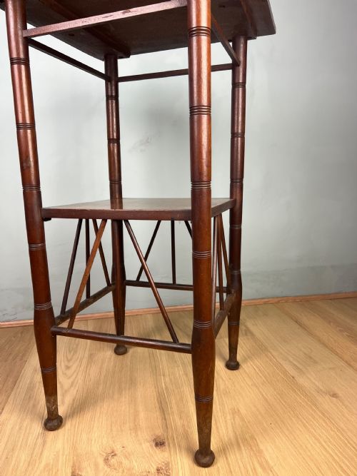 GODWIN AESTHETIC SIDE TABLE IN WALNUT CIRCA 1880 - ADDITIONAL PHOTO 3