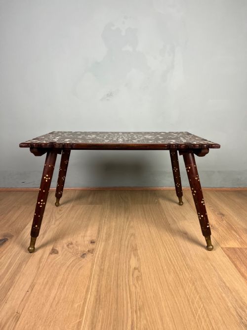 INDIAN BONE INLAID TABLE FROM HOSHIAPUR - ADDITIONAL PHOTO 1