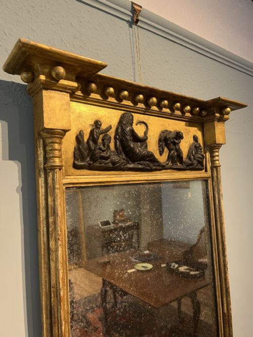 GILT PIER MIRROR WITH CLUSTER COLUMN - ADDITIONAL PHOTO 1