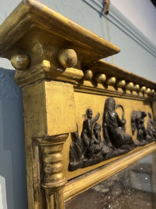 GILT PIER MIRROR WITH CLUSTER COLUMN - ADDITIONAL PHOTO 3