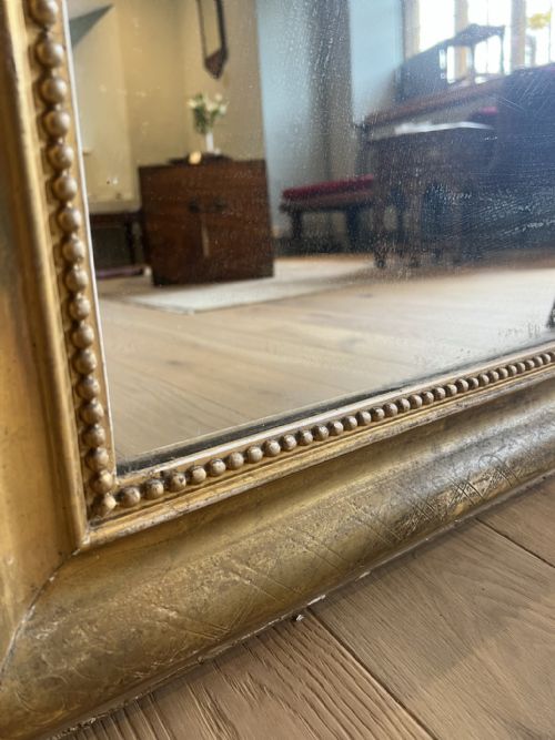 LOUIS PHILIPPE GILDED MIRROR - ADDITIONAL PHOTO 2