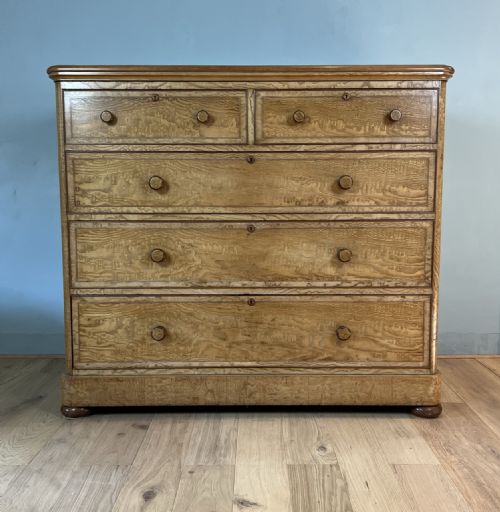hungarian ash victorian large chest of drawers circa 1880 - CATEGORY: ANTIQUE CHEST OF DRAWERS - DATED 1880