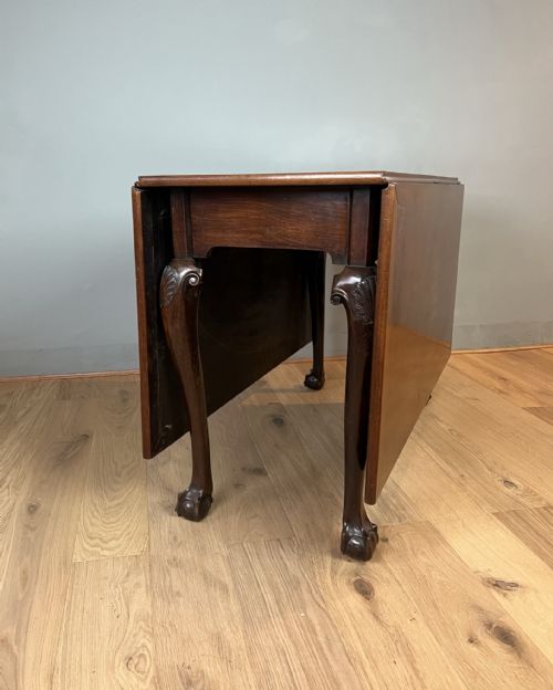 IRISH CUBAN MAHOGANY GATE LEG DINING TABLE - ADDITIONAL PHOTO 1
