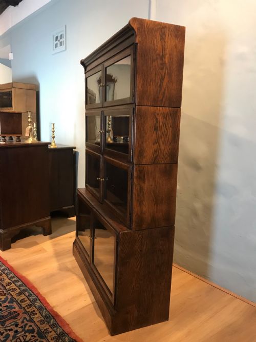 OAK MINTY STYLE GLAZED BOOKCASE - ADDITIONAL PHOTO 1