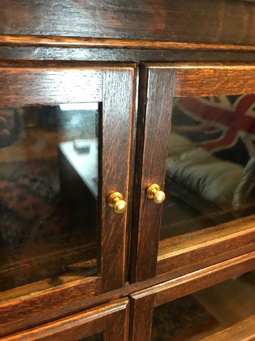 OAK MINTY STYLE GLAZED BOOKCASE - ADDITIONAL PHOTO 4