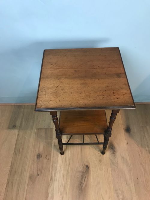 E W GODWIN STYLE WALNUT SIDE TABLE - ADDITIONAL PHOTO 1