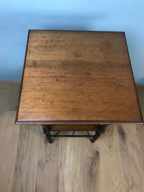 E W GODWIN STYLE WALNUT SIDE TABLE - ADDITIONAL PHOTO 2