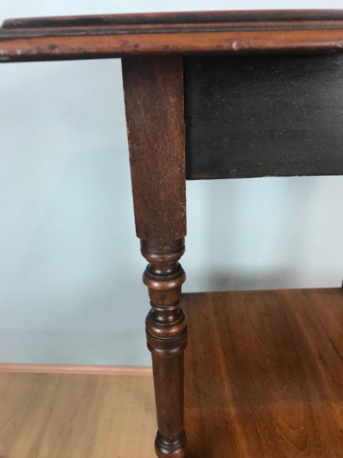 E W GODWIN STYLE WALNUT SIDE TABLE - ADDITIONAL PHOTO 6