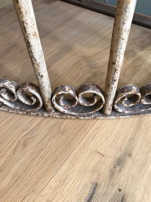 WROUGHT IRON MARBLE CONSOLE TABLE - ADDITIONAL PHOTO 2