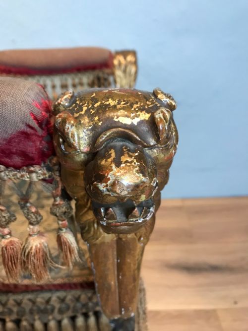 GILT CURULE STOOL - ADDITIONAL PHOTO 3