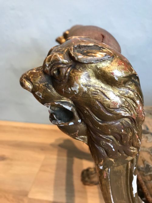 GILT CURULE STOOL - ADDITIONAL PHOTO 4