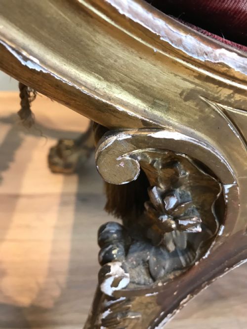 GILT CURULE STOOL - ADDITIONAL PHOTO 7