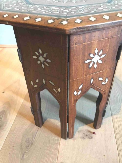 ANGLO INDIAN HOSHIAPUR TABLE - ADDITIONAL PHOTO 3
