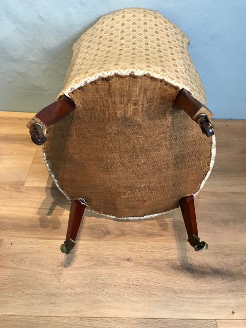 SMALL EDWARDIAN TUB ARM CHAIR - ADDITIONAL PHOTO 6