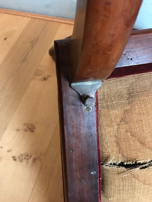 MAHOGANY CAMPAIGN CHAIR - ADDITIONAL PHOTO 4