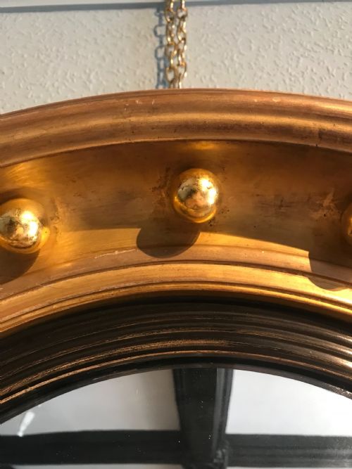 GILT CONVEX MIRROR - ADDITIONAL PHOTO 3