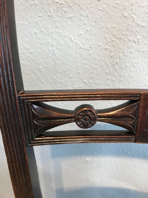 SET OF SIX SHERATON DINING CHAIRS - ADDITIONAL PHOTO 3