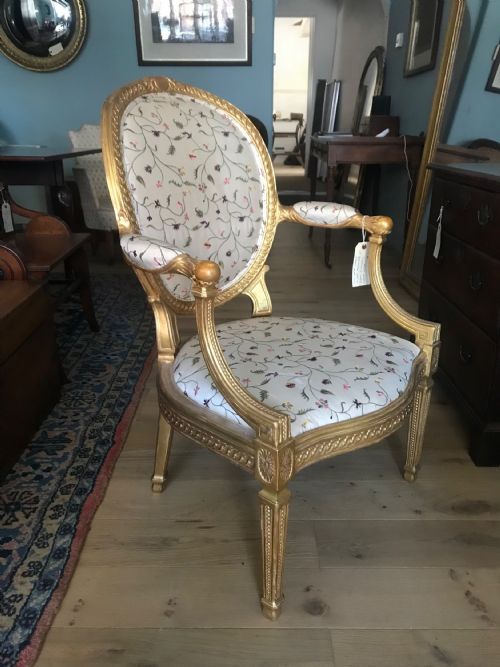 GILT ARMCHAIR CIRCA 1770 - ADDITIONAL PHOTO 2