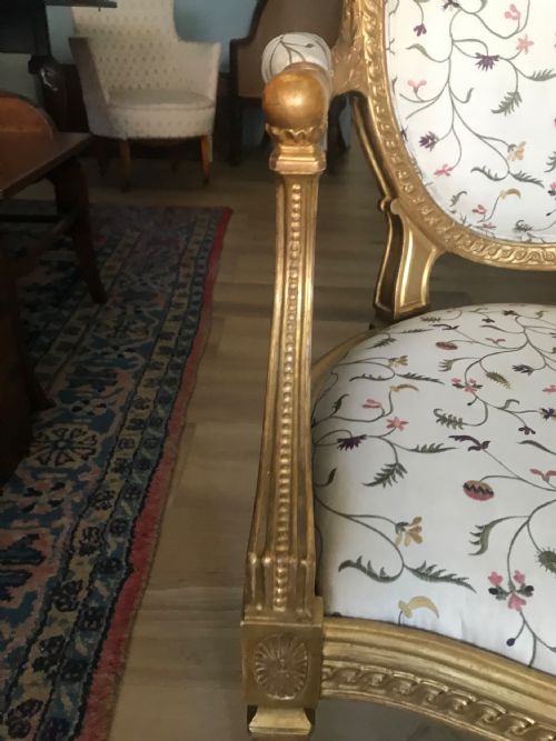 GILT ARMCHAIR CIRCA 1770 - ADDITIONAL PHOTO 5